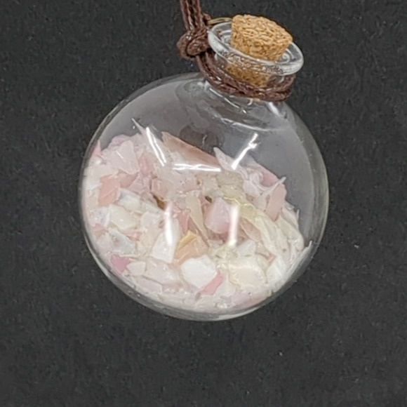 Uranium Glass Shard Globe Glowing Car Charm Suncatcher Wish Bottle Handmade - Picture 4 of 9